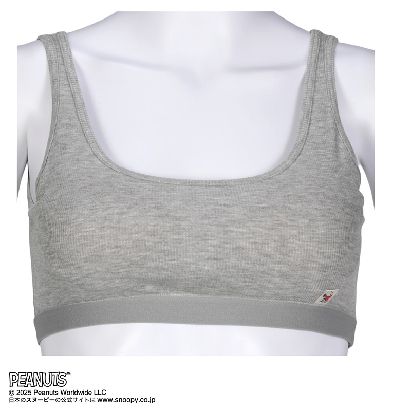ジュニアブラ ハーフトップ キッズ 小学生 ファーストブラ 子供 リブ 女の子 スヌーピー 150cm 160cm 165cm 女児 インナー 下着 中学生 女子 カップ付きインナー