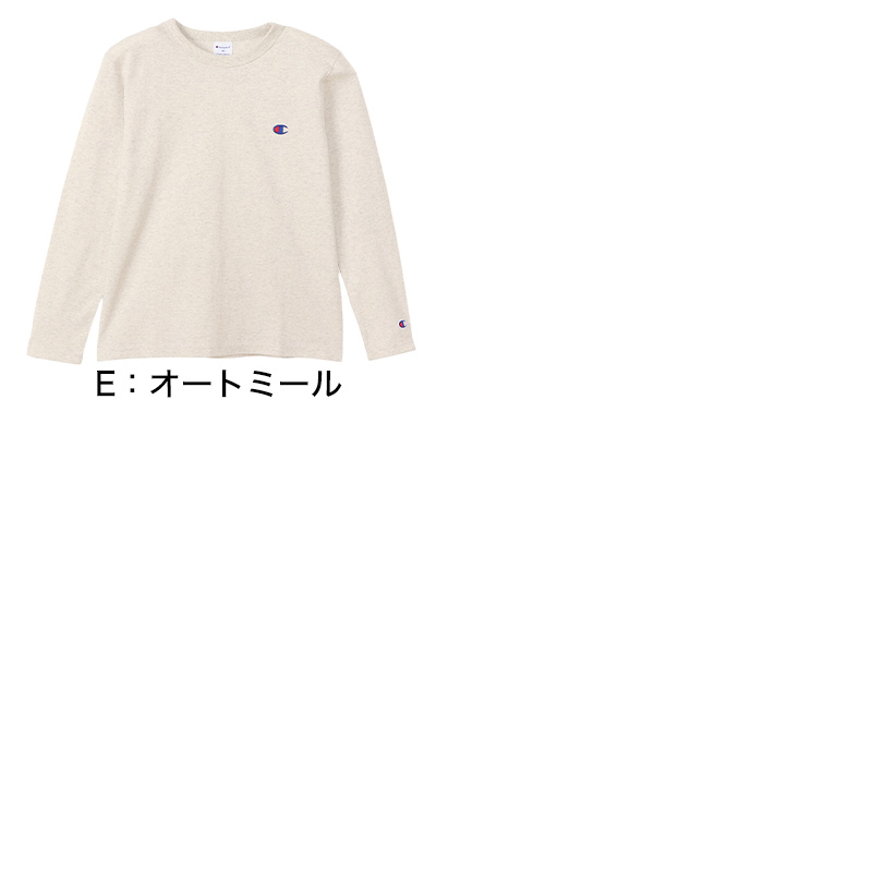 チャンピオン キッズ 綿100% 長袖 Tシャツ 丸首 130 140 150 160 子ども 子供 男子 女子 Champion ジュニア ロゴ  (在庫限り)