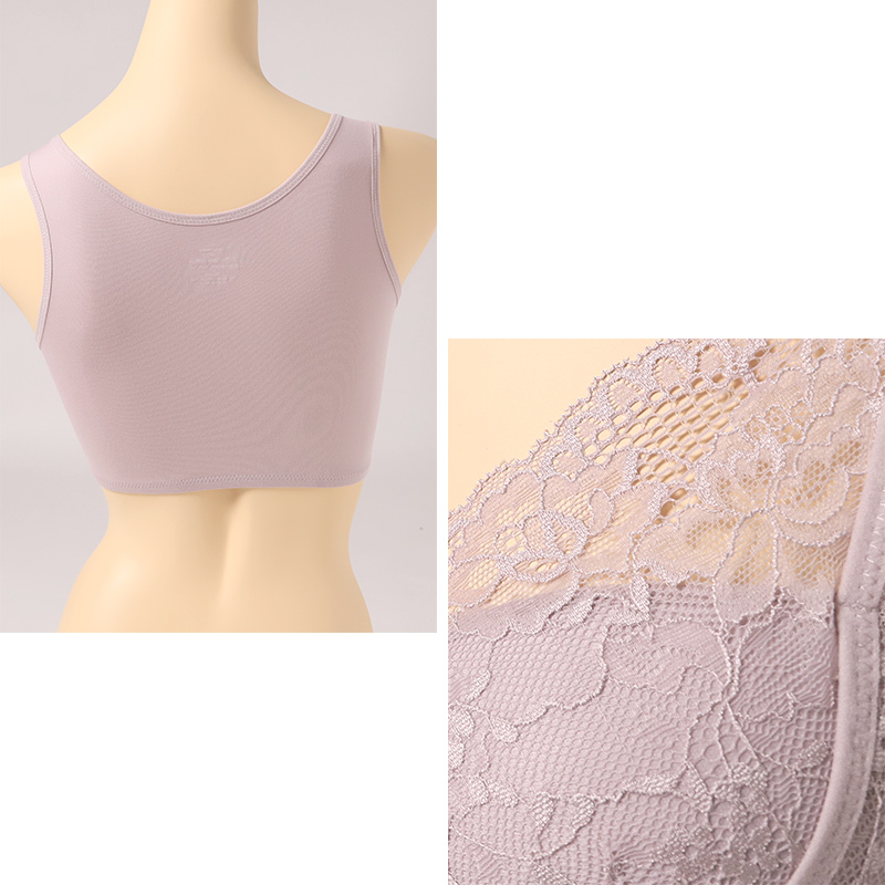 ノンワイヤーブラ フロントホック 育乳 ナイトブラ 補正 ブラジャー M L LL ねるねん 前開き ブラジャー 前あき ブラ レディース 下着 インナー レース かわいい