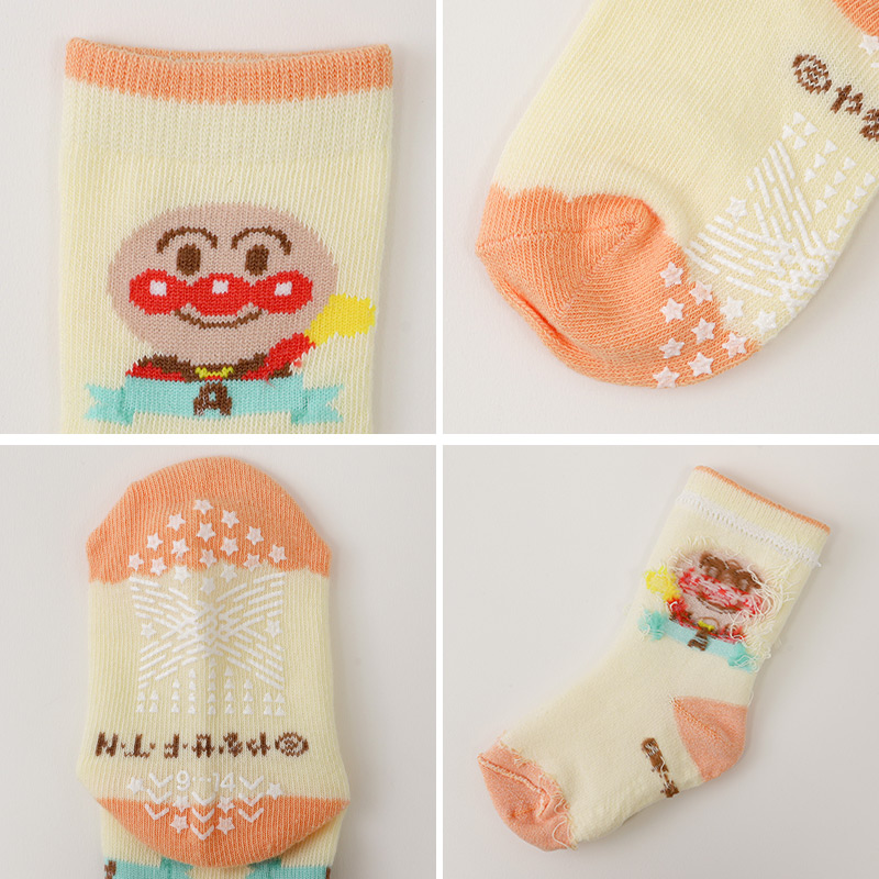 アンパンマン 靴下 キッズ ベビーソックス 男の子 女の子 9 - 14cm 子供 かわいい ソックス キャラクター靴下 ベビーソックス キッズ 滑り止め キャラクター