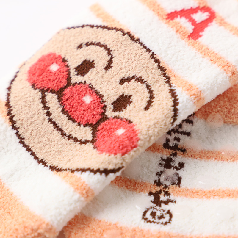 アンパンマン 靴下 キッズ ベビーソックス クルー丈 男の子 女の子 滑り止め 9-14cm 子供 かわいい ソックス キャラクター靴下 ベビー キャラクター すべり止め