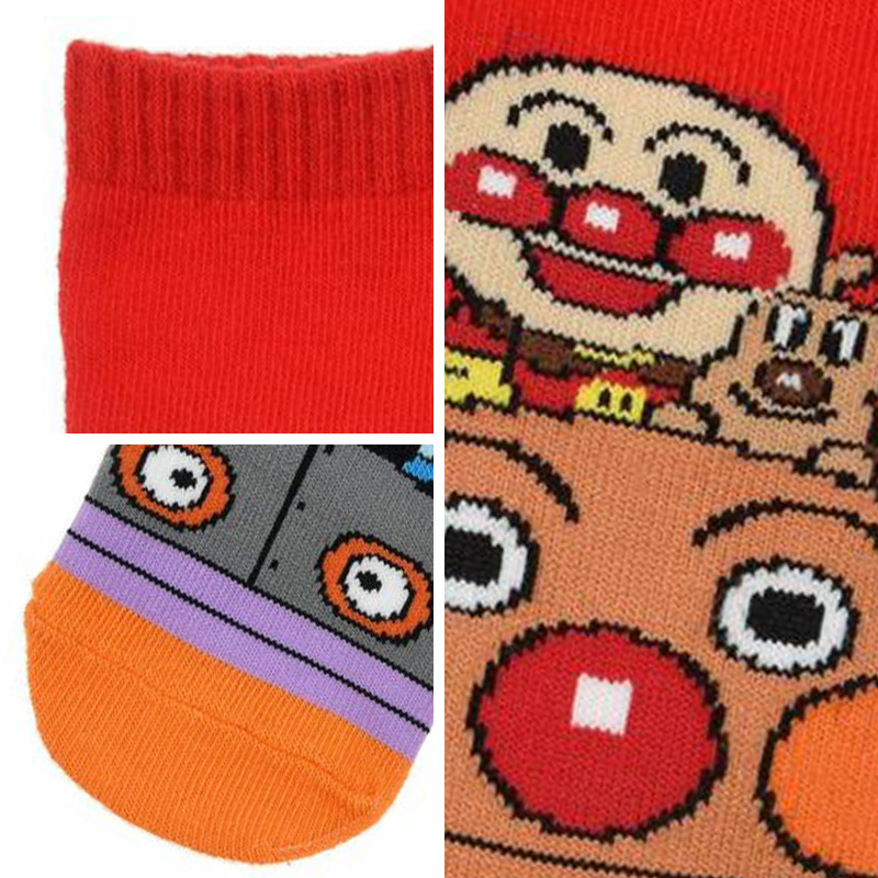 アンパンマン 靴下 キッズ ベビーソックス クルー丈 男の子 女の子 滑り止め 9-14cm 子供 かわいい ソックス キャラクター靴下 ベビー キャラクター すべり止め