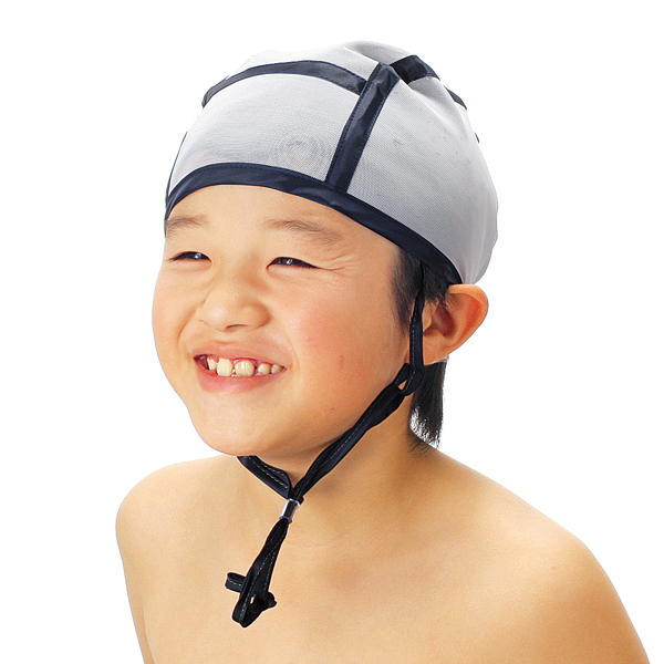 スイムキャップ メッシュ 子ども あごひも付き スクール水着 キッズ プール学習 小学生 フリー (男女兼用 スイミングキャップ 男の子 女の子 水泳 学校 授業)