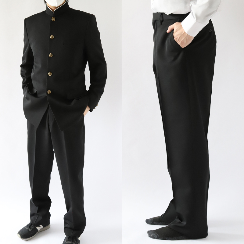 松山工業高校　男子用制服スラックス　冬夏セット2本！ 学生服 ズボン 冬用 男子 スラックス J-PROUD W55〜W130 中学生 高校