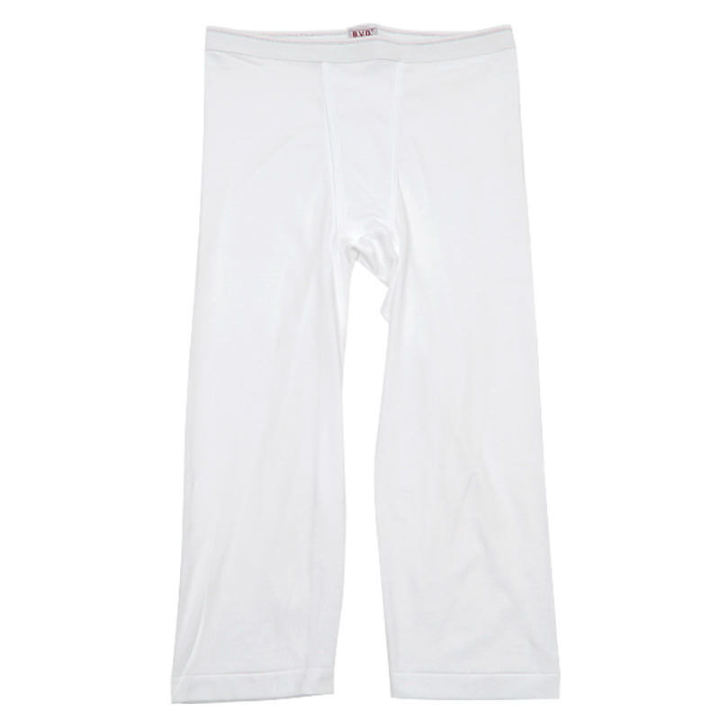 BVD メンズ ステテコ 綿100％ S〜L (コットン 前開き ももひき パンツ ボトムス インナー 下着 男性 紳士 白 ホワイト S M L)