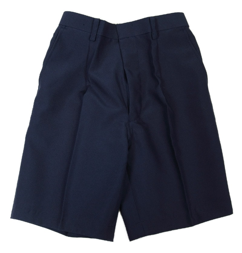 学生服 半ズボン 夏用 5分丈 男子 紺 110cmA〜170cmB 制服 小学生 男の子 夏ズボン ワンタック ノータック 小学校 洗える (取寄せ)