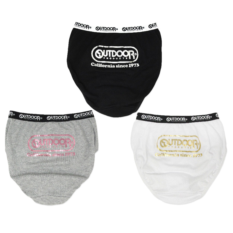 Outdoor 綿100 ショーツ 3枚組 女の子 パンツ キッズショーツ ジュニアショーツ 130 140 150 160 165 cm 綿ショーツ 子供ショーツ ガールズショーツ 下着 キッズ