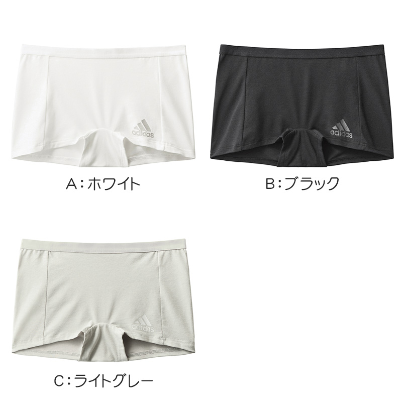 アディダス 女の子 インナー ショーツ ガールズ 下着 ハーフショーツ グンゼ 150 160 165 cm adidas ジュニア スポーツ 部活 ダンス 体育 通学 普段使い 綿 吸汗