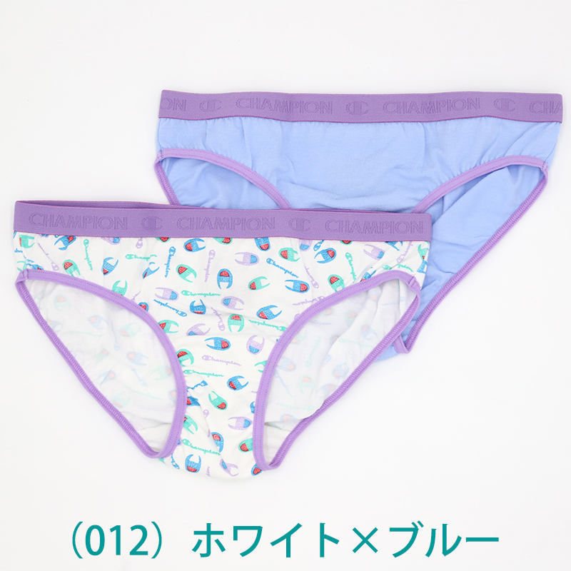 ジュニア ショーツ 2枚組 セット 女の子 子供 下着 チャンピオン 140 150 160 パンツ 綿 ガールズ 女子 インナー コットン タグなし
