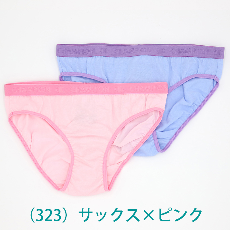 ジュニア ショーツ 2枚組 セット 女の子 子供 下着 チャンピオン 140 150 160 パンツ 綿 ガールズ 女子 インナー コットン タグなし
