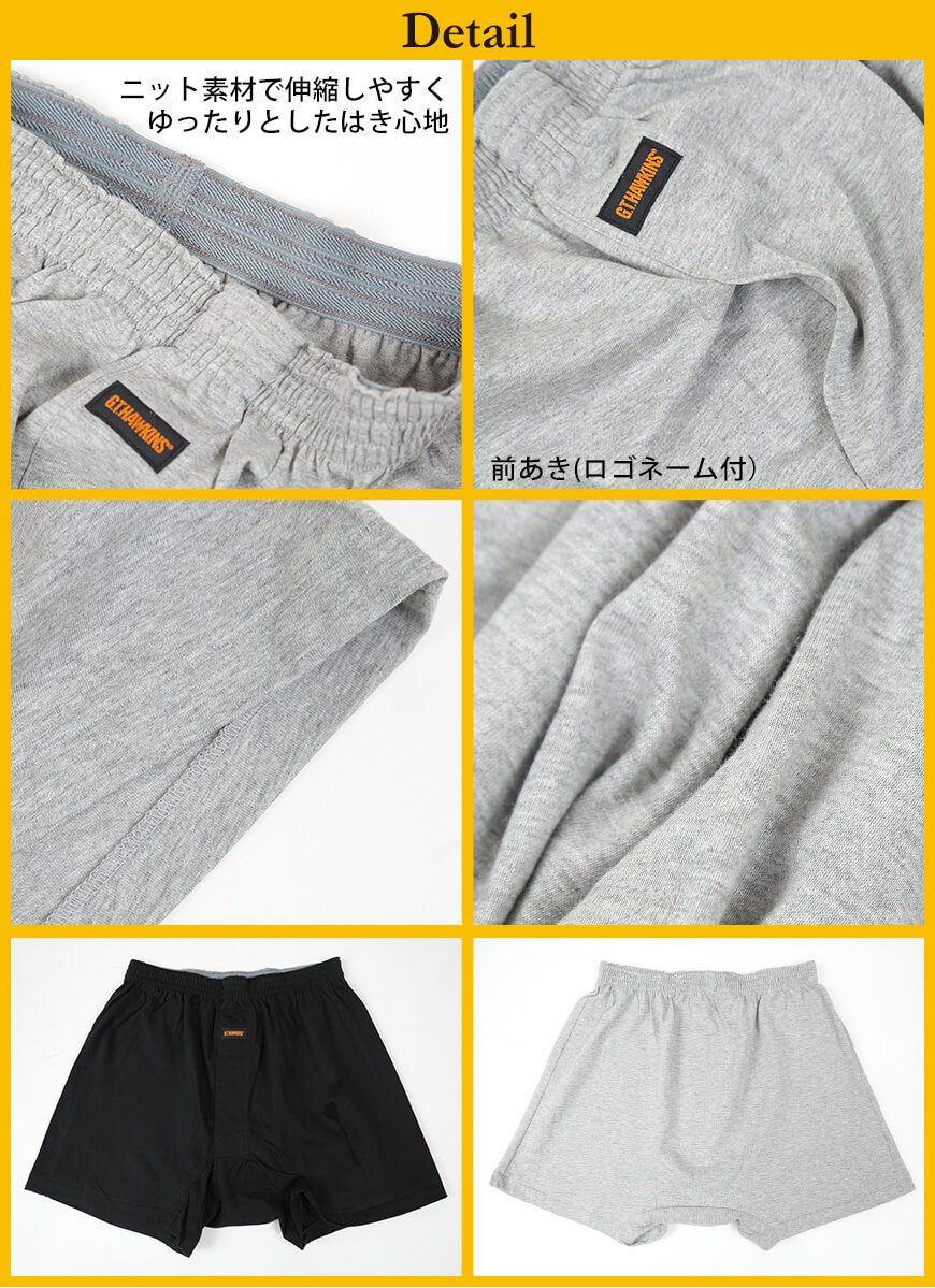 グンゼ 綿100% トランクス ニット メンズ 下着 パンツ 前開き M〜LL GUNZE GTホーキンス 綿100 綿 コットン 男性 紳士 肌着 インナー 締め付けない