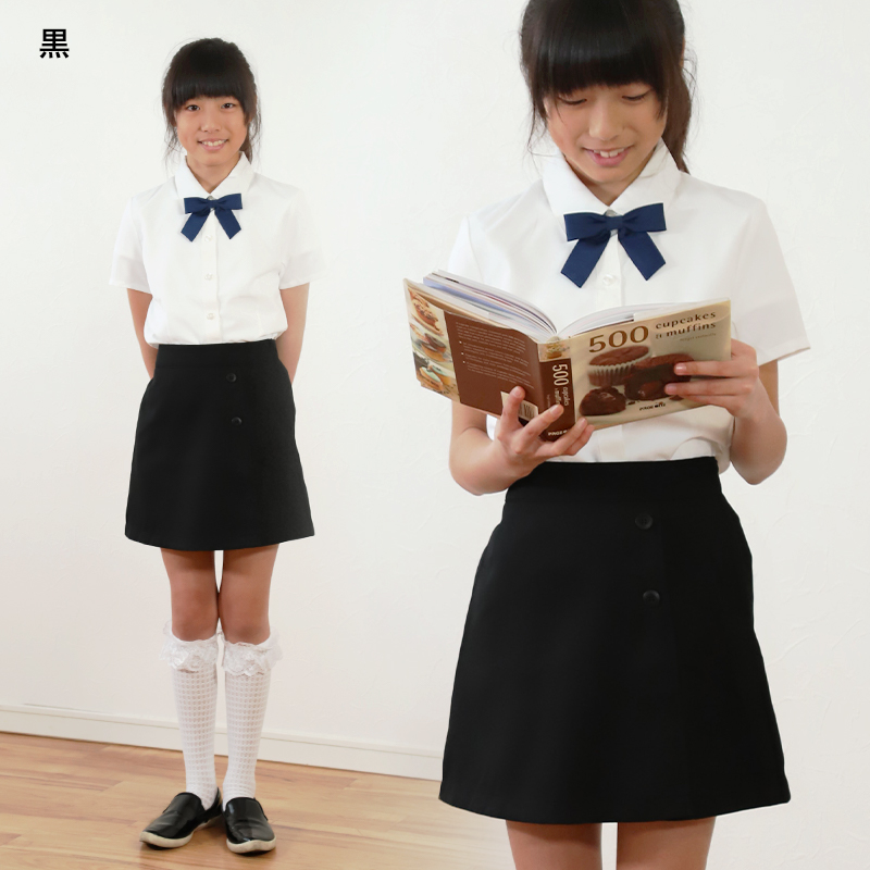 キュロットスカート キッズ ラップ 制服 130cm〜160cm (子供服 女の子 発表会 お受験 冠婚葬祭 スクール 小学生)