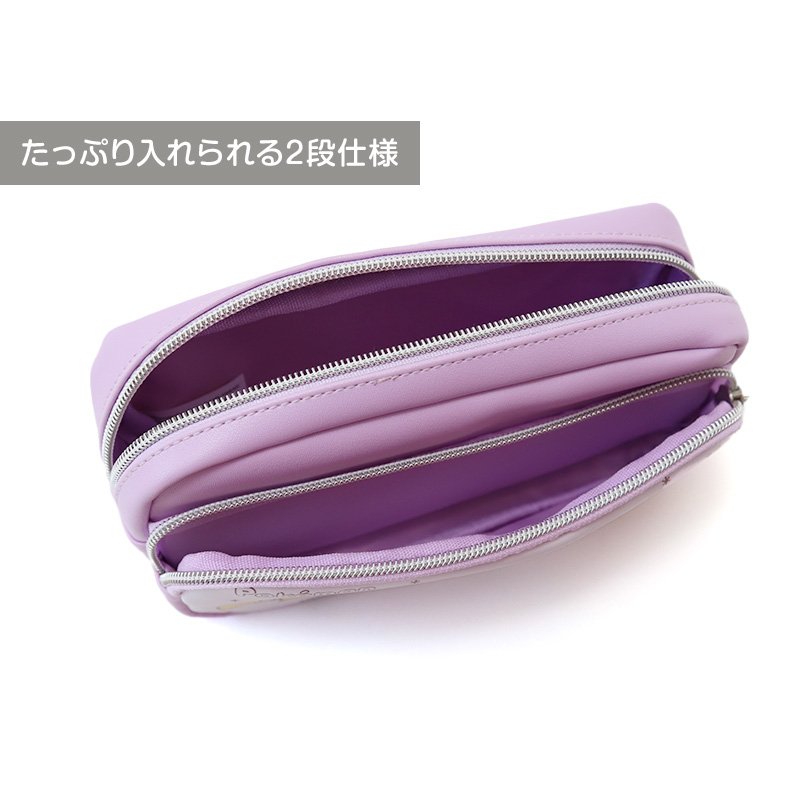 ポーチ 大きめ 大容量 2段ポーチ ポケモン キャラクター 約195×95×35mm 小物入れ ポーチ おしゃれ コスメ入れ 化粧ポーチ ペン入れ ペンケース 文房具 (在庫限り)