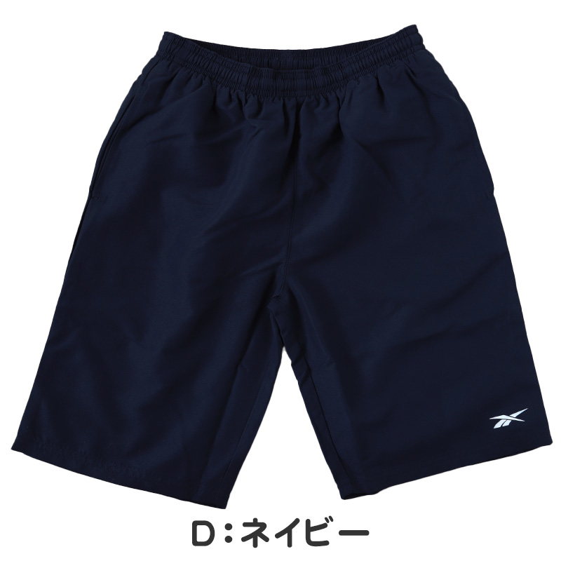 スクール水着 男の子 サーフパンツ キッズ シンプル Reebok 130cm〜170cm ミドル丈 水泳 海 プール 男児 男子 ジュニア 海パン 黒 紺
