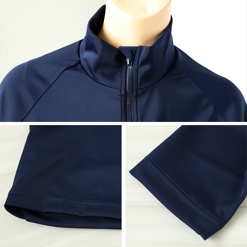 ラッシュガード スクール ジッパー付 長袖 女子 男子 中学生 高校生 無地 S M L LL 女の子 男の子 前ファスナー 紫外線対策 プール スイミング スイムウェア