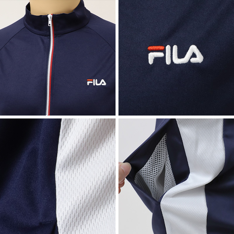 FILA フィラ ラッシュガード メンズ 長袖 UV遮蔽率90%以上 UVカット 水陸両用 UVジャケット 変色しにくい 日差し対策 紫外線対策 M〜LL