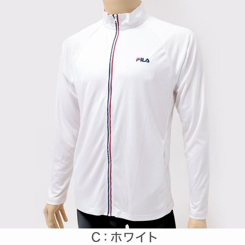 FILA フィラ ラッシュガード メンズ 長袖 UV遮蔽率90%以上 UVカット 水陸両用 UVジャケット 変色しにくい 日差し対策 紫外線対策 M〜LL