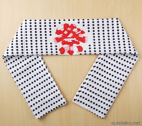 豆しぼり手ぬぐい (33cm×90cm)   (祭用品)  (ON/和装呉服) (78-7-47 78-1-28)