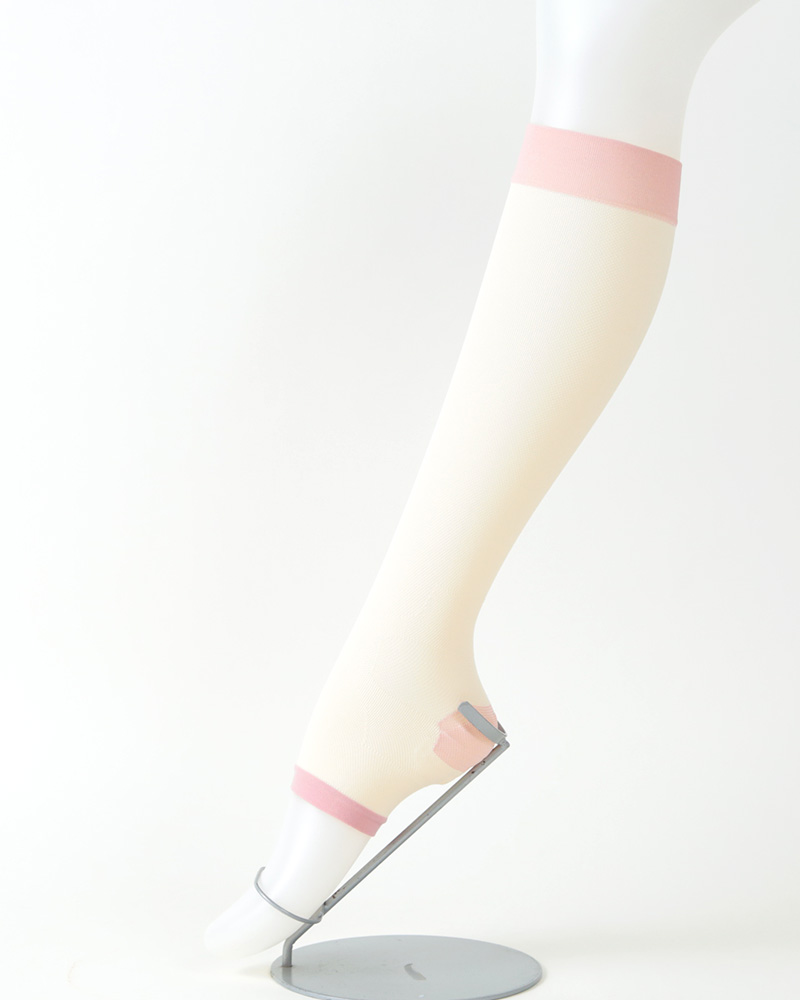 着圧ソックス 寝るとき おやすみソックス 靴下 ハイソックス レディース オープントゥ S・M (女性 お休み 寝る時 夜用 つま先なし ルームソックス 着圧)