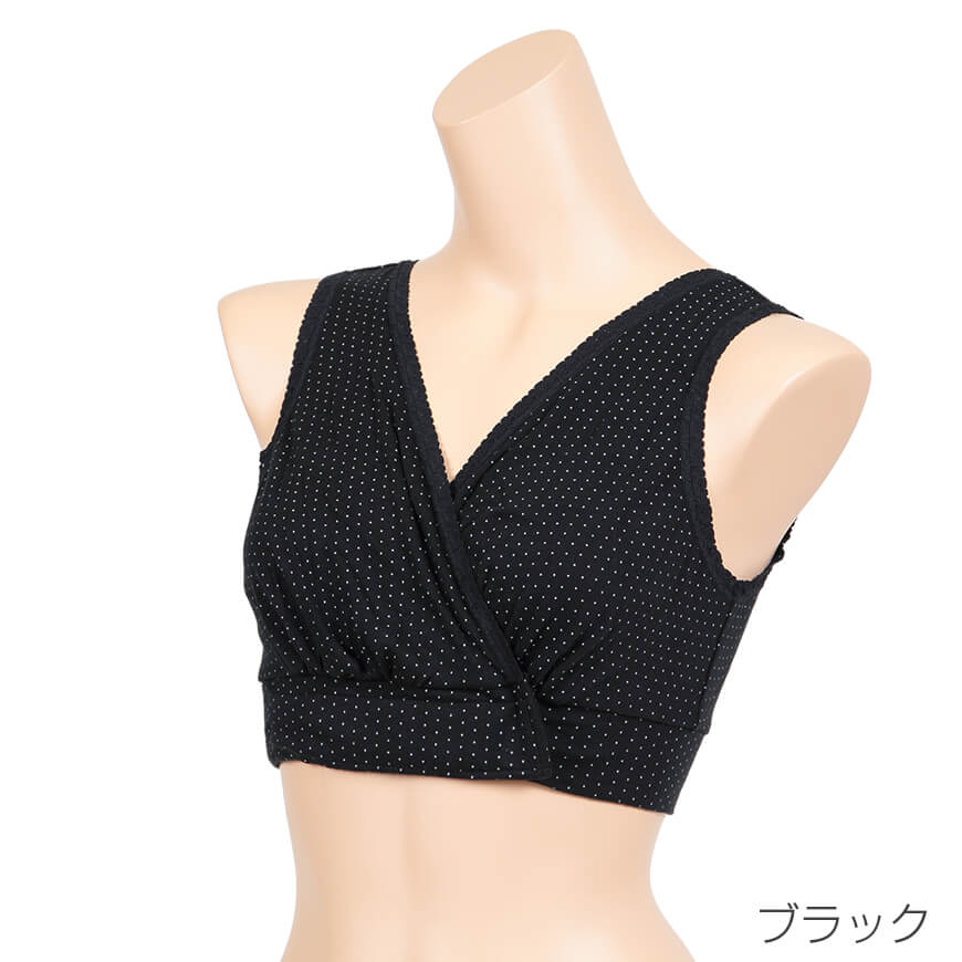 授乳ブラ ノンワイヤー ローズマダム 綿100％ アンダーオープン M〜LL (マジックテープ マタニティブラ 妊婦 妊娠 出産 綿 コットン 産前 産後 下着)