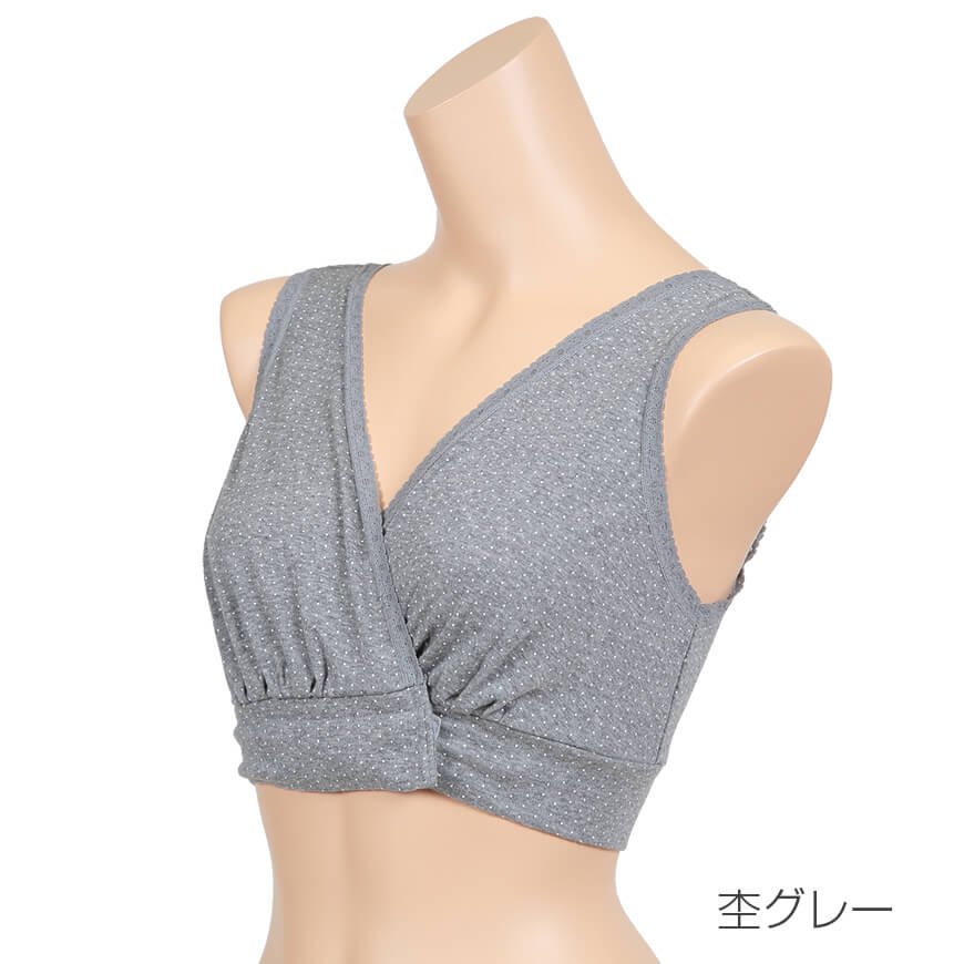 授乳ブラ ノンワイヤー ローズマダム 綿100％ アンダーオープン M〜LL (マジックテープ マタニティブラ 妊婦 妊娠 出産 綿 コットン 産前 産後 下着)