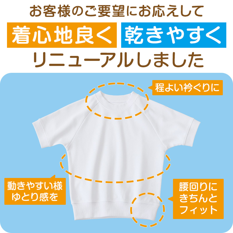 【3枚セット】小学校 体操服 半袖 110〜160cm (半袖体操服 小学生 男子 女子 半そで 体操着 運動着 白 スクール 子供 子ども キッズ) (送料無料)