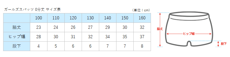 キッズ スパッツ レギンス 綿 0分丈 100cm〜160cm (短め 一分丈 子供 子ども 女の子 ジュニア オーバーパンツ 黒 スカート下 保育園 小学生 インナー 下着)