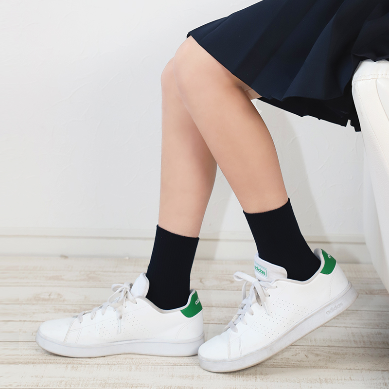 スクールソックス 紺 ショート丈 ソックス 3足セット 14-16cm〜24-26cm (女子 男子 靴下 学校 黒 白 ショートソックス 無地 子供 小学生 中学生 まとめ買い)