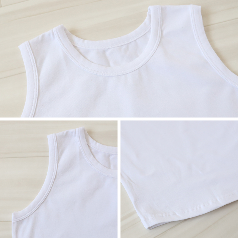 キッズ タンクトップ 無地 子供 ノースリーブ tシャツ 裾ラウンド 100cm〜160cm 子ども 男の子 女の子 100 110 120 130 140 150 160 インナー 背中が出ない