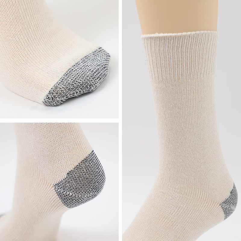 軍足 5足組 メンズ ソックス 25cm 27cm クルーソックス くつ下 くつした 靴下 かかと付き かかと シンプル 丈夫 セット まとめ買い 作業用 ワーキングソックス