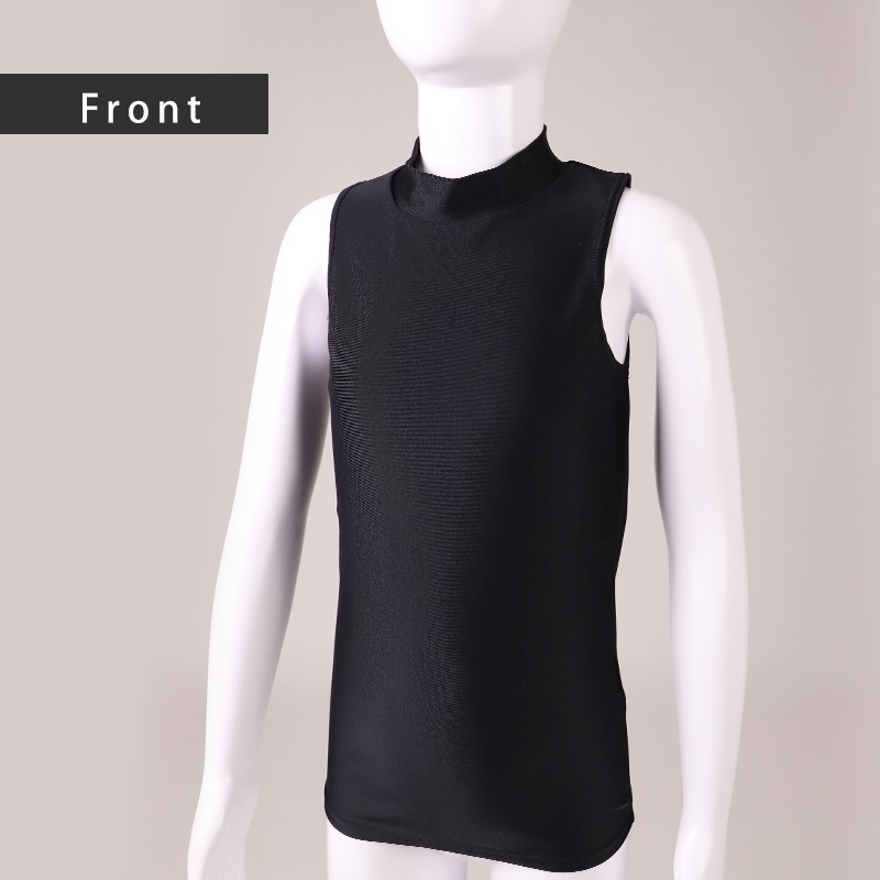 日本製 キッズ スポーツ UV スリーブレス ハイネック シャツ 130cm〜170cm  スポーツインナー 子供 uvカット ジュニア 男の子 女の子 