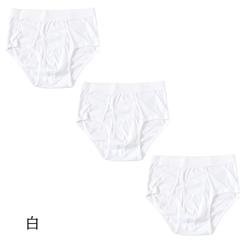ブリーフ メンズ 綿100% パンツ スタンダード 前開き 3枚セット S M L LL 下着 インナー ブリーフパンツ 肌着 紳士肌着 男性 紳士 パンツ 3枚組 まとめ売り