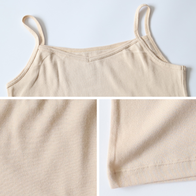 キャミソール 綿100% レディース インナー S〜LL 肌着 下着 綿 キャミ シャツ コットン 無地 白 グレー 黒 ベージュ シンプル 女性 婦人