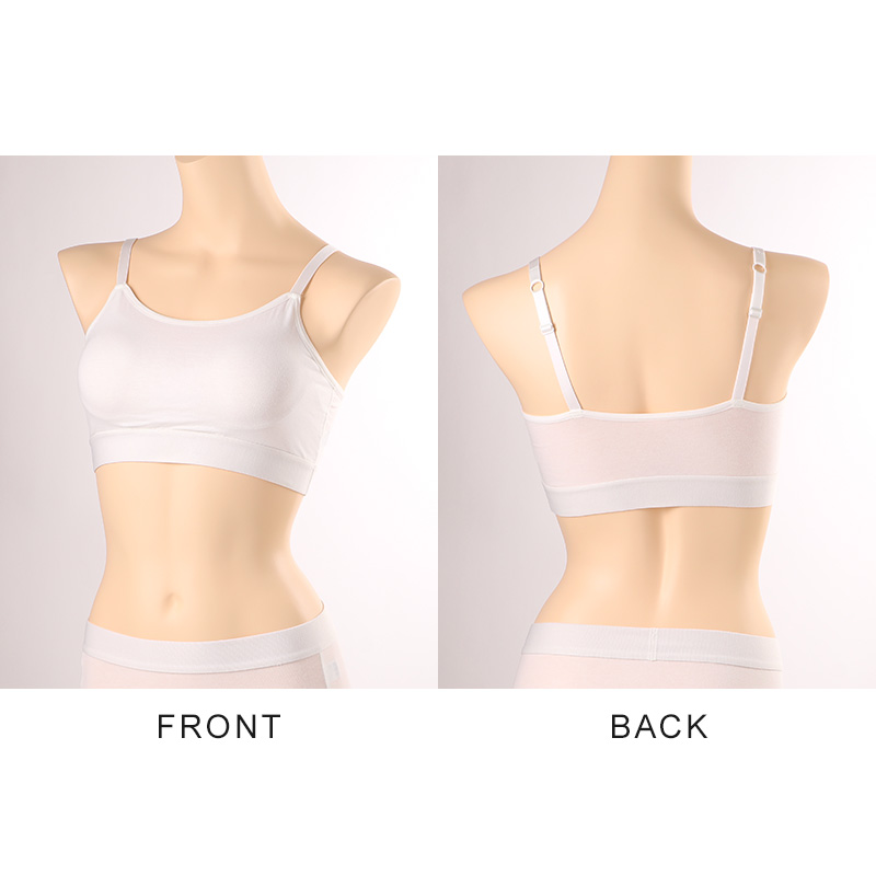 ハーフトップ カップ付き ブラジャー キャミソール型 S M L LL 3L 4L ブラ ノンワイヤー レディース 綿 コットン 大きいサイズ 女性 下着 インナー