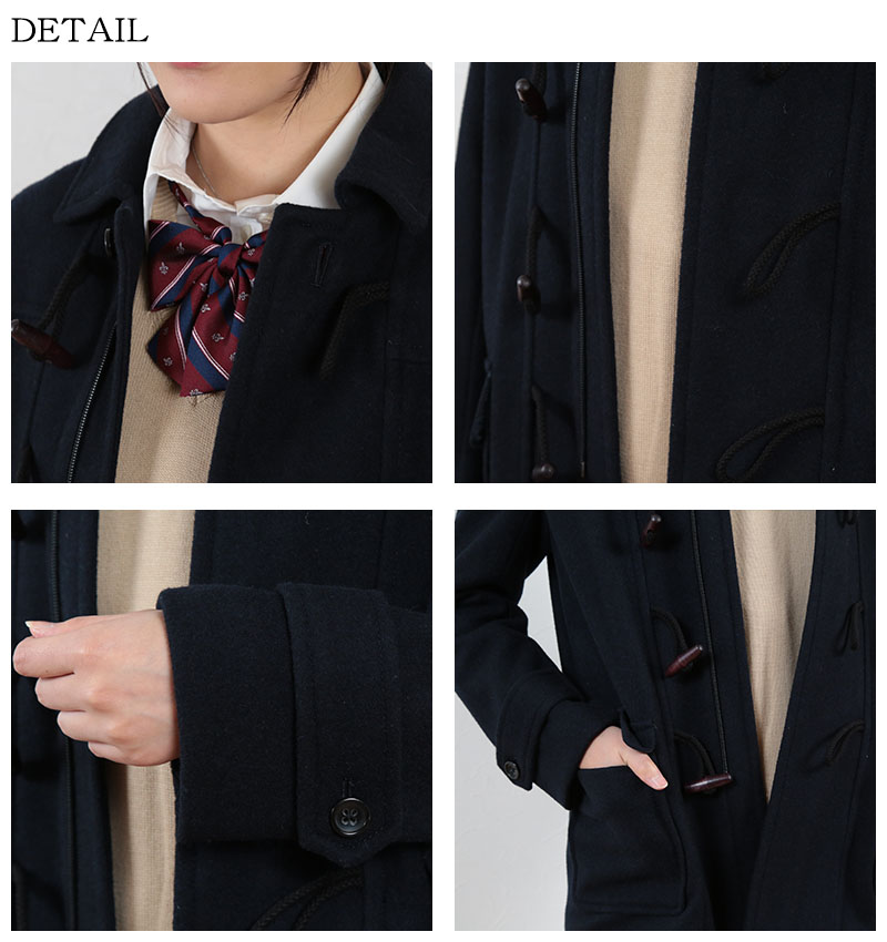 男女兼用ダッフルコート S〜LL (you:th スクールコート 学生 通学 unisex サイズ豊富 秋冬用 ショート丈) (送料無料) (取寄せ)