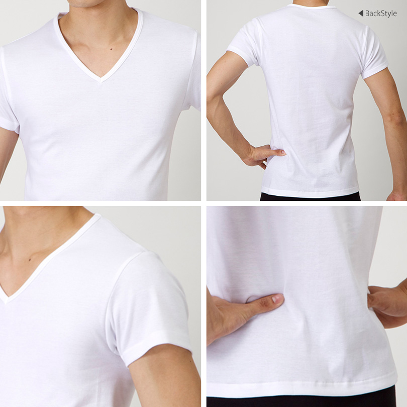 グンゼ YG tシャツ メンズ Vネック 半袖 綿100% M〜3L (下着 シャツ 綿 肌着 インナーシャツ V首 インナー アンダーウェア 大きいサイズ)