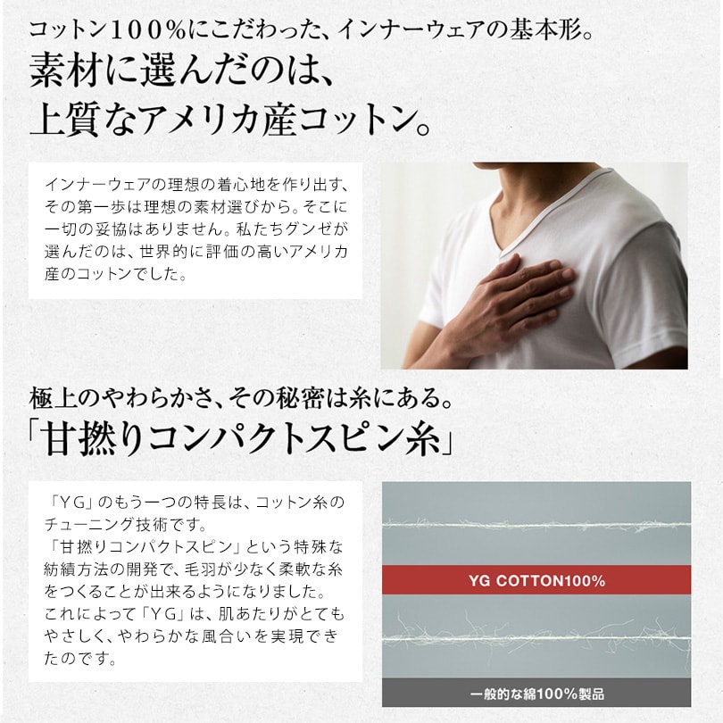 グンゼ ブリーフ メンズ 綿100% 前開き M〜LL GUNZE YG ワイジー 下着 パンツ 前あき コットン インナー 男性 紳士 肌着 無地 抗菌 防臭 M L LL
