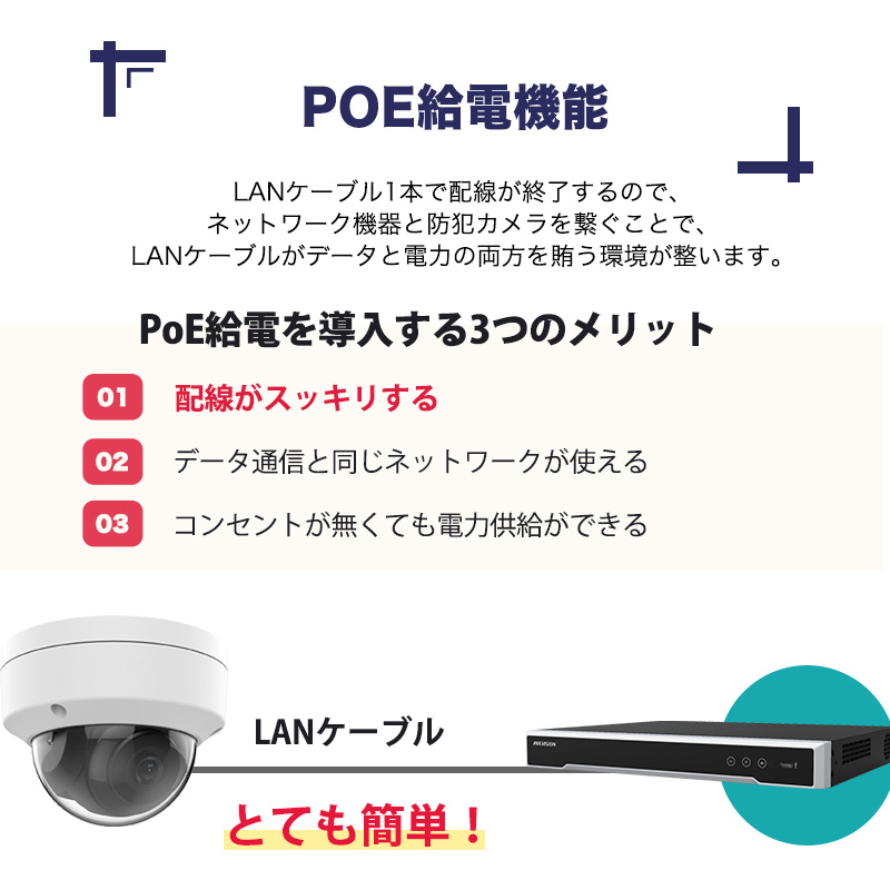 防犯カメラ 屋外 200万画素 固定レンズ2.8mm IP67防塵防水 129°広角レンズ POE/POC給電対応 内蔵マイク 企業向け 1台セット【IPC-BUFPD-015HIR-S】｜scillasurn｜09