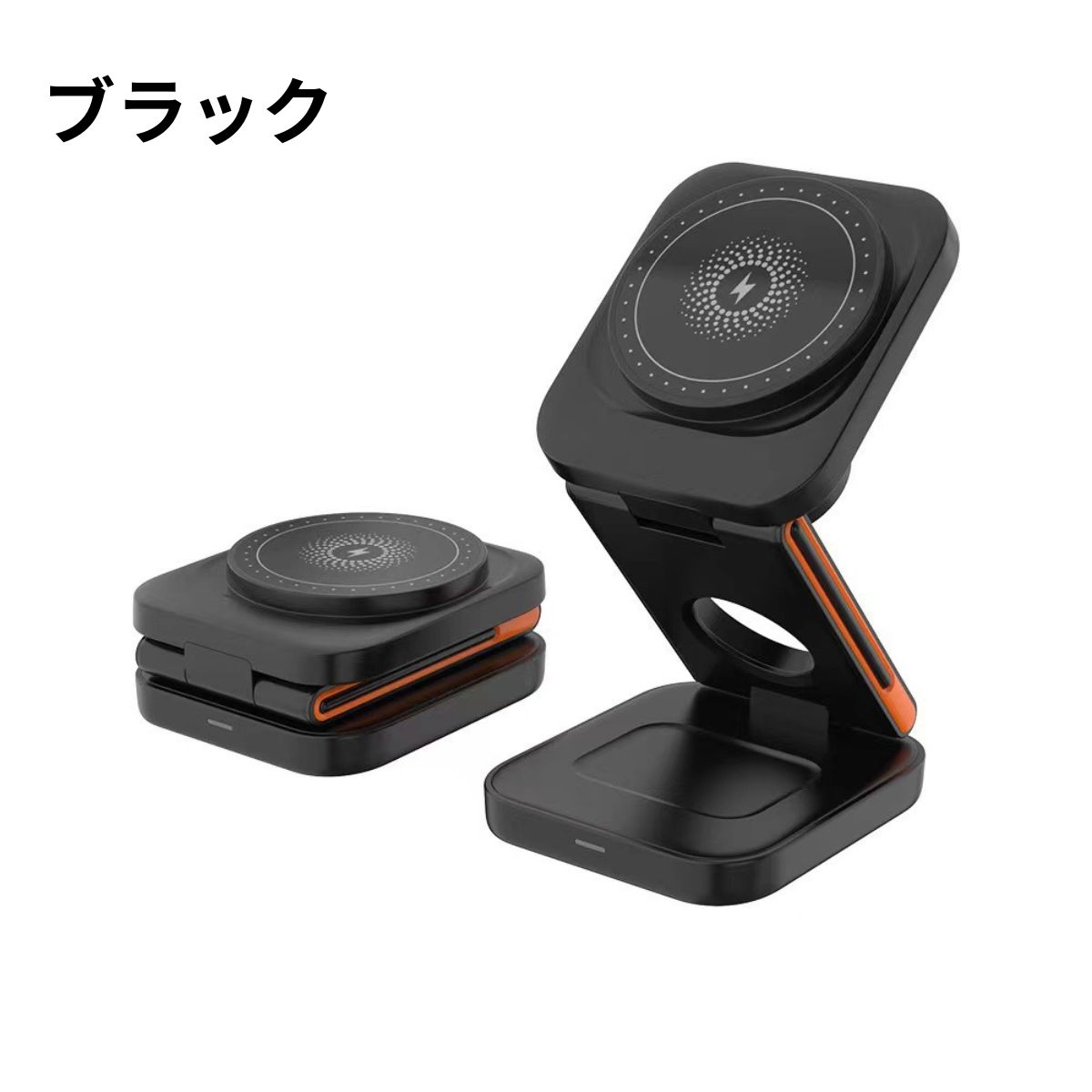 3in1 ワイヤレス充電器 MagSafe対応 マグネット式 15W急速充電