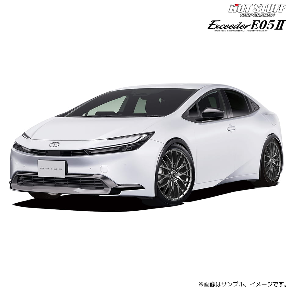エクシーダー E05II ホイール4本セット 17x7.0J 5H 120 +40 ダークシルバー(DS) M14平面座 / 17インチ ホットスタッフ HOT STUFF Exceederの画像