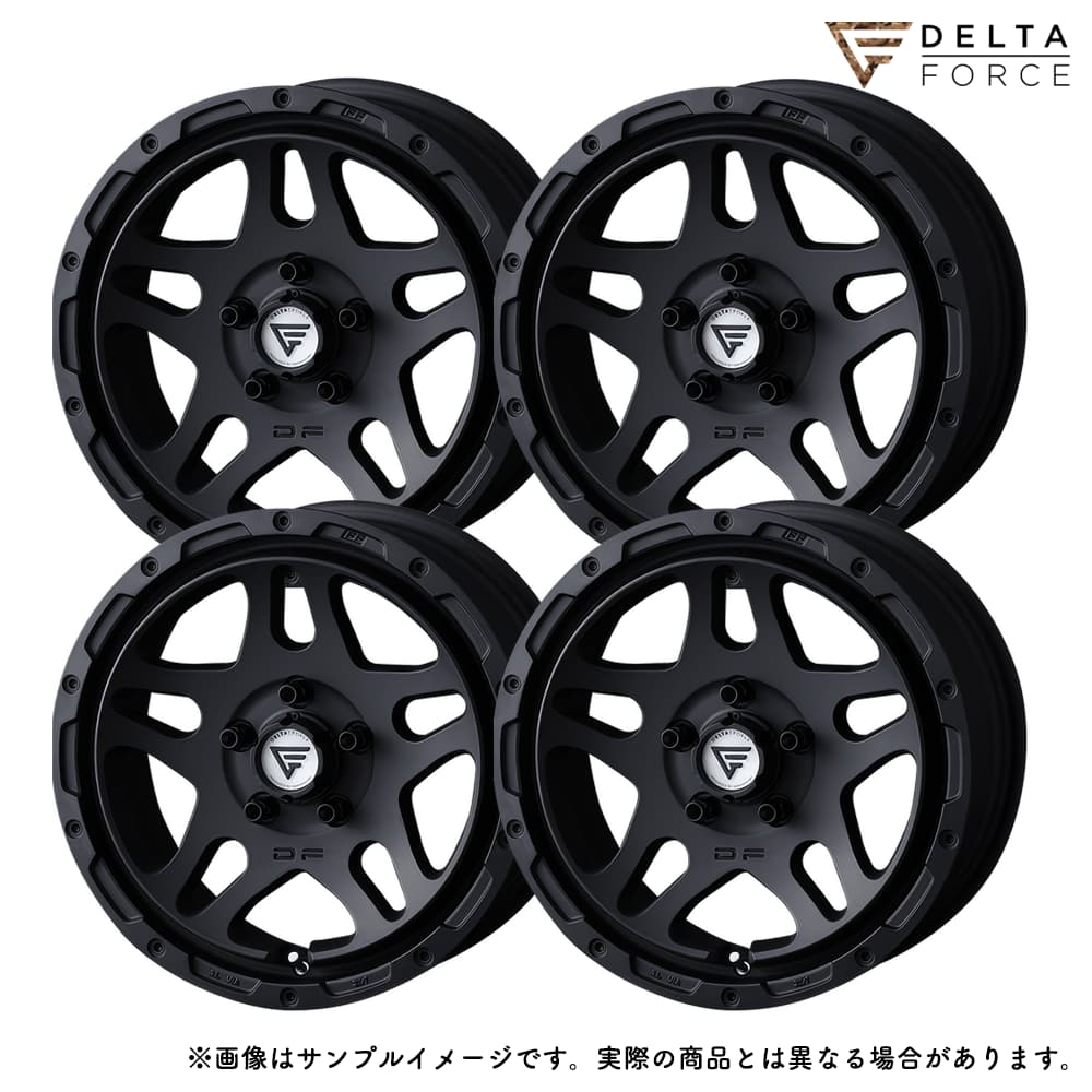 デルタフォース オーバーランダー 16x7.0J 5H 114.3 +35 マットブラック (MBK) / 16インチ ホイール4本セット DELTA FORCE OVERLANDER