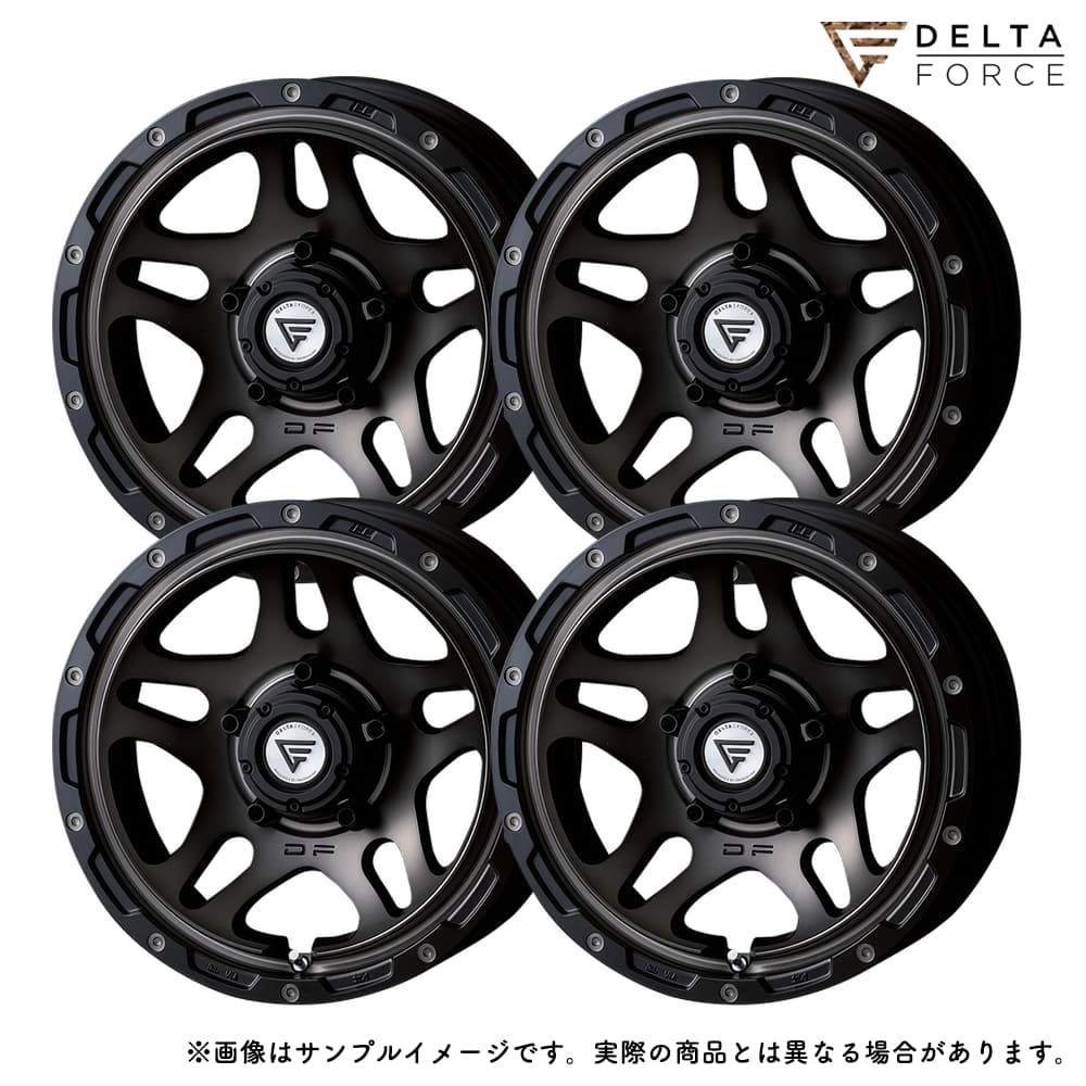 デルタフォース オーバーランダー 16x6.0J 5H 139.7 -5 マットスモークポリッシュ / 16インチ ホイール4本セット DELTA FORCE OVERLANDER
