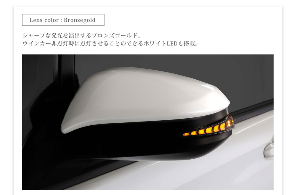 AVEST(アベスト) シーケンシャルドアミラーウィンカーレンズ ノア