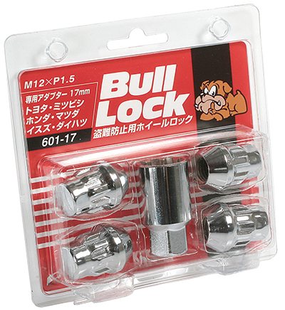 協永産業 ブルロック ロックナット 袋タイプ 17HEX M12×P1.5 4pcs クロームメッキ / Bull Lock (601-17) KYO-EI | KYO-EI