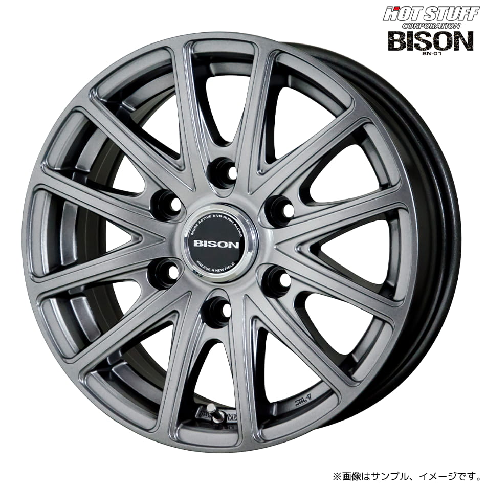 HOT STUFF（ホットスタッフ） バイソン BN-01 ホイール1本 15x6.0J 6H