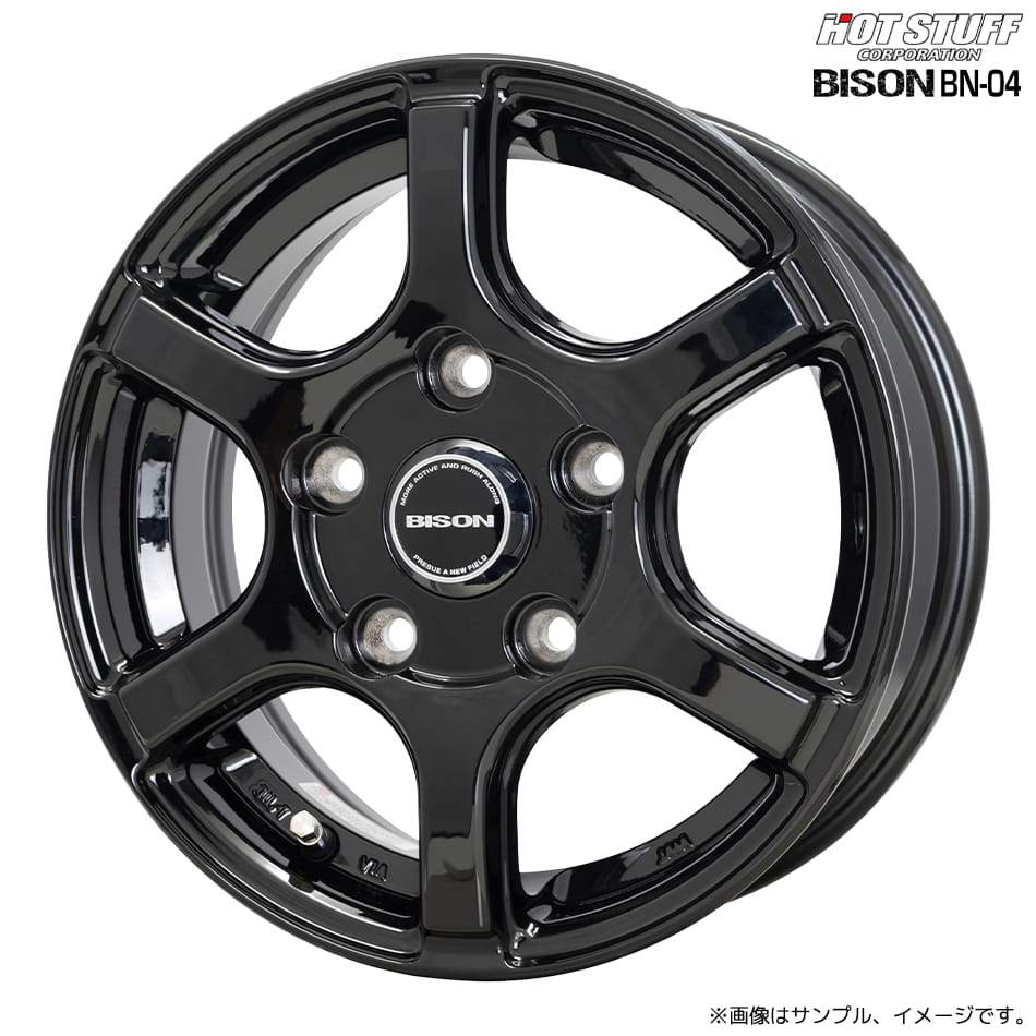 HOT STUFF（ホットスタッフ） バイソン BN-04 ホイール1本 13x5.00B 5H