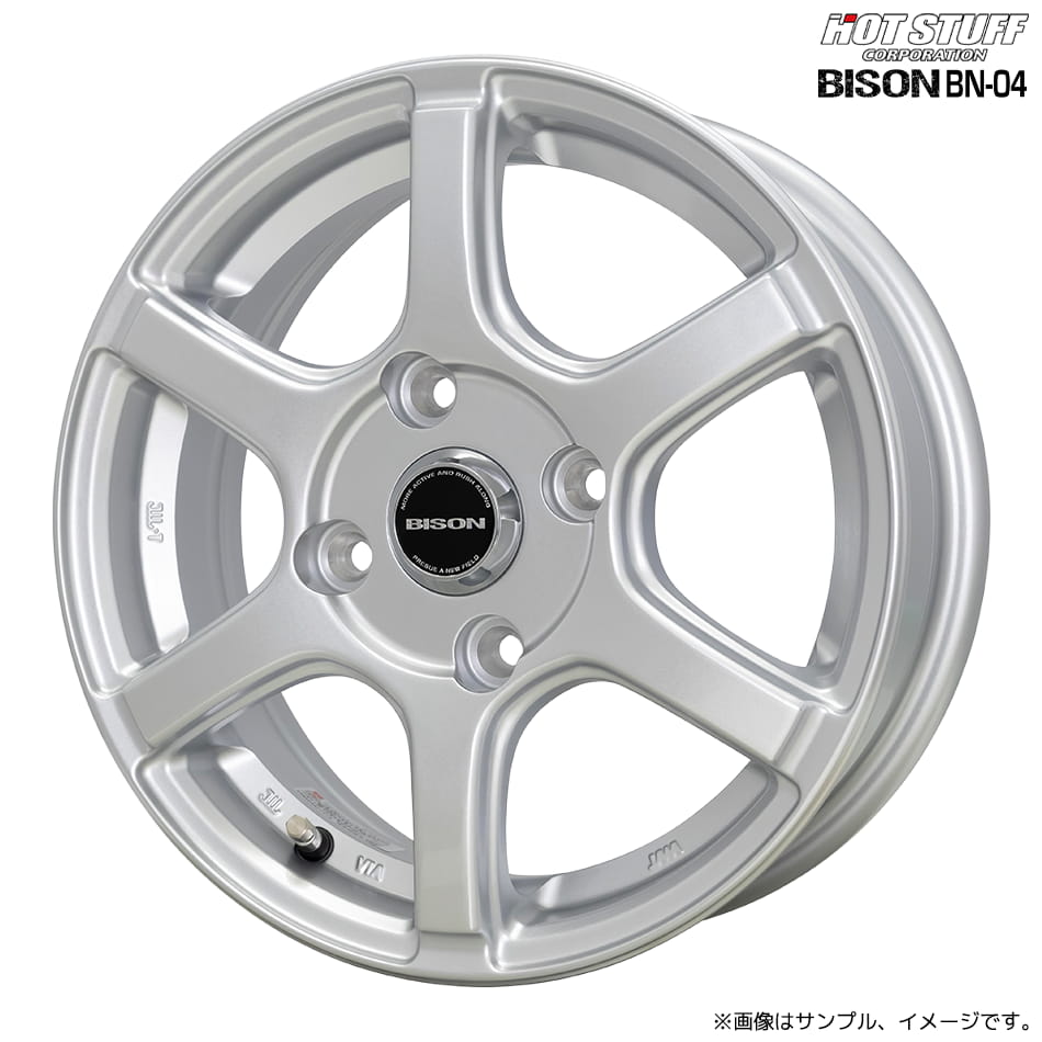 HOT STUFF（ホットスタッフ） バイソン BN-04 ホイール1本 14x5.0J 4H