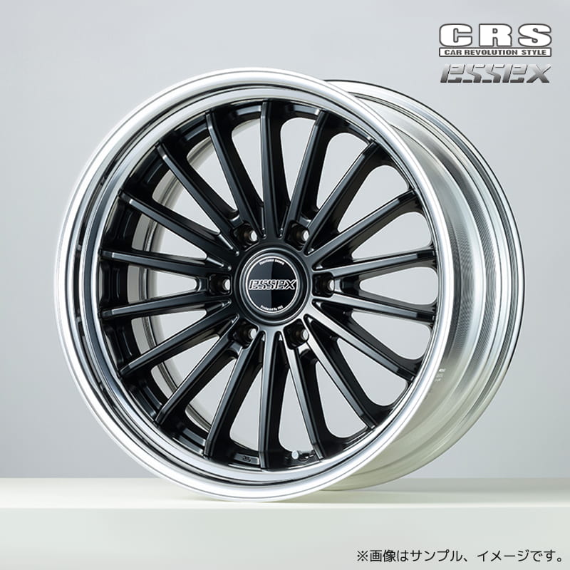 CRS エセックス フィン EF-18 2ピースホイール1本 18x10.0J 6H 139.7 +12〜+50 セミグロスブラック(SBK) / 18インチ ESSEX FIN