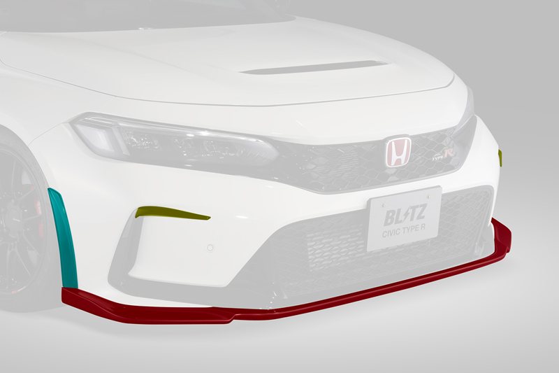 つくねシビックFK7BLITZ AEROSPEEDフロントリップスポイラー BLITZ 【BLITZ/ブリッツ】AERO SPEED R-Concept フロントリップ