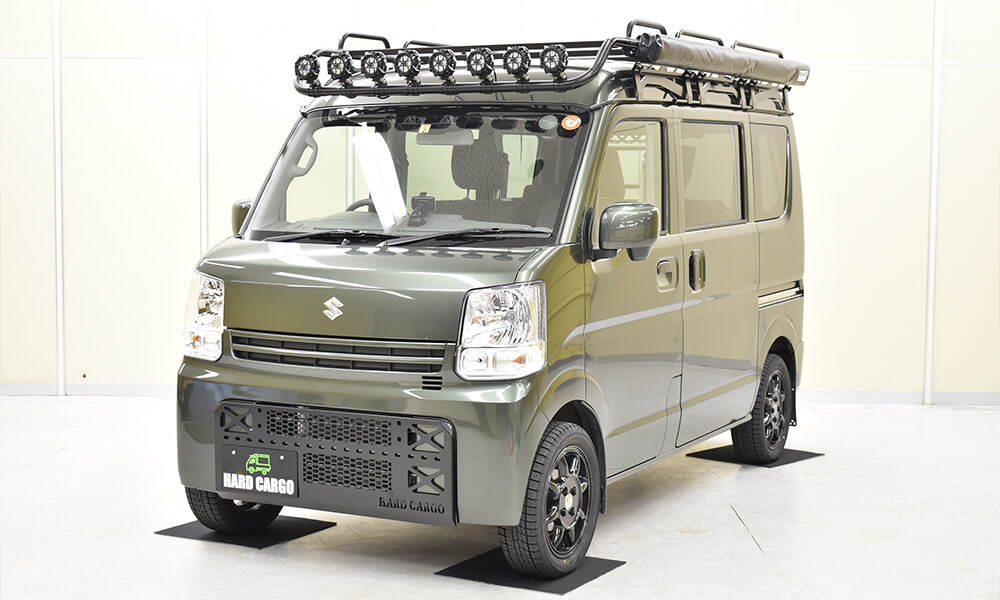 ハードカーゴ スキッドグリル スズキ エブリイ DA17V グリルガード フロントガード 軽バン 軽ハコ用 カスタム HC-SG6 | HARD CARGO | 03